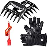 Multiuso Guantes resistentes al calor - Fabricado sin BPA, nuestro Fitting es universal, y se adapta a la mayoría tamaños perfectamente.. accesorios perfectos para cocinar, asar, agarraderas, camping, decapado, la apertura rígida para abrir latas/tarros, y mucho más... protege manos de quemaduras y a temperaturas de hasta 425 grados F y nada Grips ollas, sartenes, alimentos calientes o mejor.