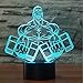 Produktbild YSSYSS Hantel Muskelmann Form 3D Nachtlicht 7 Farbe Vision LED Body Building Dekoration Schlaf Beleuchtung Geschenk