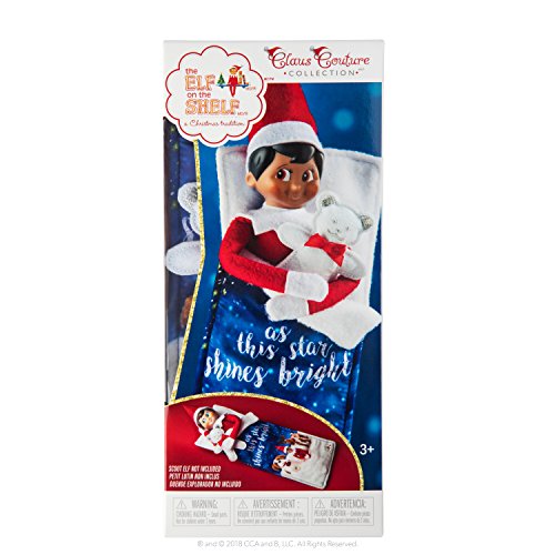 Elf On The Shelf CCSLUMBER - Saco de Dormir, diseño de Elfo, Color Azul y Blanco