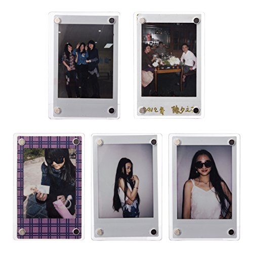 Woodmin klaren Acryl-Magnet Fotorahmen / Memo Halter, 3 Zoll,5 Packs - 2