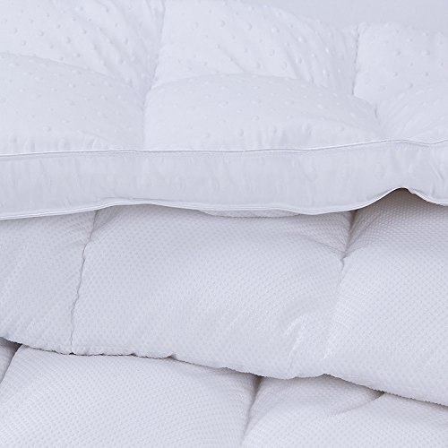 Bedecor Matratzenauflage Weiche, Microfaser-Polyester-Matratzen-Auflage, Weichen Anti-Milben, auch für Boxspring- und Wasserbetten geeignet – 100×200 cm - 3