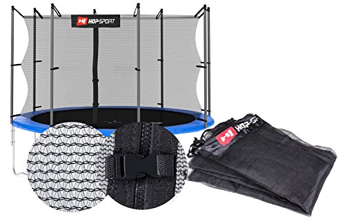 Trampolinzubehör Gartentrampolin Ersatzteile für Trampoline: 244, 305, 366, 430, 490 cm Netz Randabdeckung Wetterschutzplane Sprungtuch Feder Hop-Sport hochwertige Qualität - 2