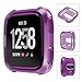 Produktbild TianranRT Silikon Fall Lila Weich TPU Schutz Silikon Voll Fall Abdeckung Für Fitbit Versa PP (Lila)