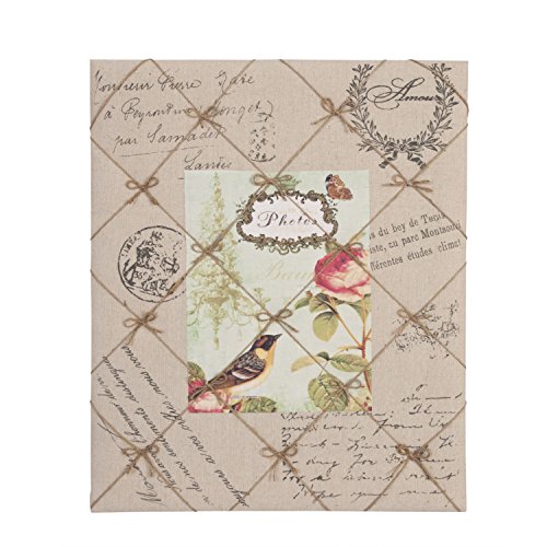 Clayre & Eef 61785 Pinnwand Memoboard Fotos Vogel Schmetterling Blume Ca. 46 x 56 cm