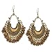 Zephyrr Fashion Oxidized Ethnic Silver / Golden Beaded Chandbali Earrings Women RS.289.00