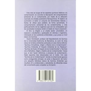 Química de la contaminación (Ecología)