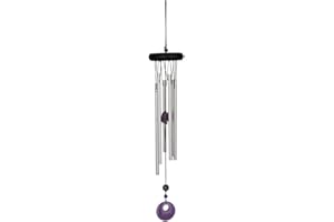 WOODSTOCK CHIMES Woodstock Windspiel Chakra Chime, Silber, 46,9 cm