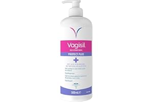 JUST FOR MEN Vagisil Protect Plus Soin Lavant Intime Pour L'Hygiène Féminine Quotidienne, Avec Aloe Vera, Hypoallergénique, Aide À Protéger Contre Les Irritations, 500 ml