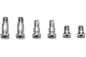 ICTION - Set di viti a vite per Apple MacBook Retina 13" A1708, colore: Argento