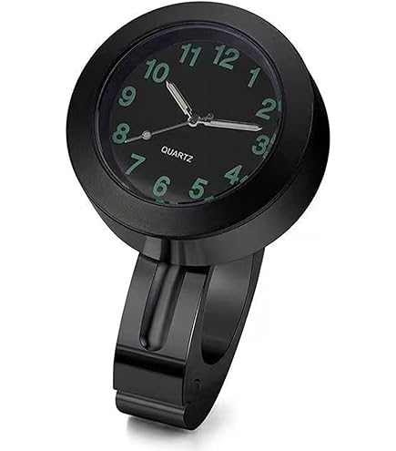 UHLSNHK Horloge De Guidon Moto, Montre pour Guidon De Moto, Montre pour