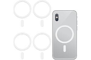 Molain 4 stycken metallringar med klistermärken, magnetisk adapterring, metallringar självhäftande magnetisk ring mobiltelefo