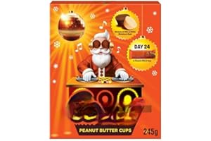 DEPLENTY Reese's Peanut Butter Miniatures Advent Calendar 245g- Christmas Advent Calendar Gift for Kids and Adults- 24 Days of Chocolate Cheer: Christmas Advent Calendar Christmas 2025
