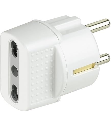 Vimar Adattatore Presa Tedesco/Francese A Italiana - Sicury, 250V, 1500W, Pacco Da 3 - Foto 3