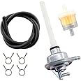 MCHNIC Petrol Tap Fuel Valve Petcock for Vespa LX ET2 ET4, Aprilia, Derbi, Gilera, Speedfight 1 2 Sfera Free SKR TPH NRG Mc3 Mc2 NSL RST SSL Zip