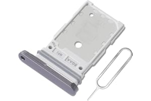 Eonpam Dual SIM Karte Rahmen für Samsung Galaxy S23 FE Card Tray SIM Kartenhalter Slot Schlitten Halter + SIM Pin(Schwarz)