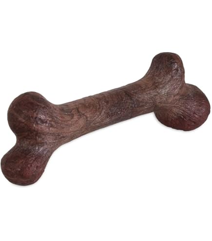 Pet Qwerks BarkBone – Nylon Hundeknochen Für Starke Kauer, BBQ Geschmack