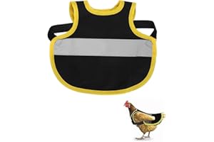 MOPZIJA Selle de Poulet,chicken saddle,Tablier de Selle de Poulet Poule,Gilet de Sécurité pour Poules,Réfléchissant pour Animaux de Compagnie Tablier de Poule Réfléchissant Gilet Réglable en Polyester