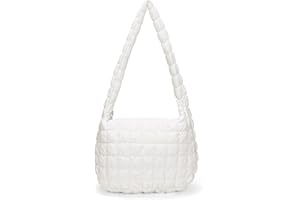 TIAASTAP Pikowana torba na ramię dla kobiet, pikowana, lekka, Puffy Tote Bag składana, pikowana torba na ramię