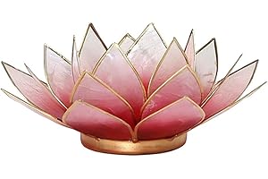 PHOENIX Find Something Different Portalumino Loto dei Chakra Capiz Arancio Bordo Dorato