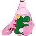 SYGA Children's School Bag Dinosaur Cartoon Backpack Nylon Kids Sling Chest Multi-Purpose Bag for 2-4 Years Kids