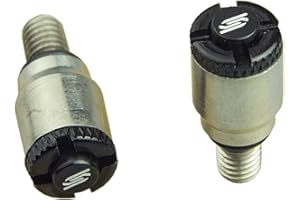 SCAR Purgeur d'air - Purge de fourches Showa Kayaba KYB Compatible avec YAMAHA HONDA KAWASAKI SUZUKI M5x0.8 - Valves SCAR - Noir
