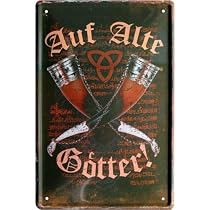Wikinger Geburtstagskarte Mit Odin Motiv – Keltische Glückwunschkarte Im Vintage-Look