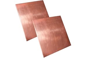 XMRISE Pur CU Cuivre Cuivre Plaque Sheet T2 Sheet Metal Foil cuivre de Refroidissement épais de matériaux industriels,200x200x0.8mm