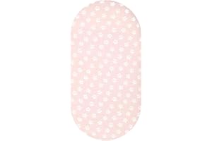 TQPUWT draps de Berceau, draps de Berceau adaptent à Toutes Les Formes de Matelas de Berceau, Housse de Matelas à Langer, pour Berceau de Moïse, Poussette, Berceau, rose, 82 * 41 * 8cm