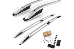 CHROMEMASTER | Barras Portaequipajes, Rieles de Techo Compatible con Peugeot Partner L1 Corto 2008-2018; Se Utilizan para el Montaje de Portaequipajes de Techo, Cajas de Techo o Portabicicletas