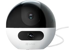 EZVIZ 8MP Cámara Vigilancia WiFi Interior con Doble Lente(4MP+4MP),Cámara IP Seguridad 360°,AI Detección de Persona/Mascota,Seguimiento Automático,WiFi 2,4/5 GHz,Llamada Bidireccional 512GB,C7