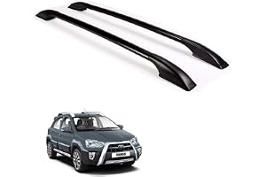 Car Non-Drilling Metal Roof Rail Black Set Suitable for Etios Cross