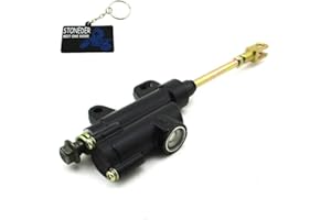 STONEDER Frein Arrière Maître-Cylindre Pompe pour 110 CC 125 CC 140 CC Chinois Lifan YX CRF KLX TTR Piranha IMR GIO Demon Atomik SSR YCF Pitster SSR Thumpstar Moto Dirt Trail