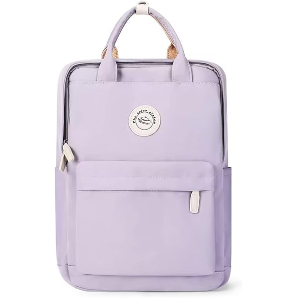 FIORETTO Schoolrugzak tienermeisjes, dames, schooltas, schooltas, rugzak, 14 inch laptopvak, blauw, Rugzak