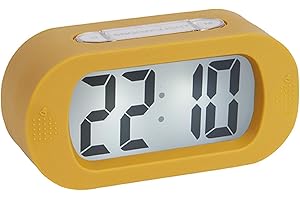 Karlsson KA5753YE cyfrowy budzik LCD Gummy ABS gumowany żółty Ochra H7 x 5 x 14 cm