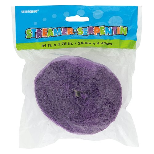 24m Lavender Crepe Paper Party Streamer