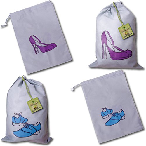 Schuhbeutel Schuhsack Reisebeutel Aufbewahrung für Schuhe, 12er Set - Größe ca.: 46x35cm ( 6x Herren und 6x Damen )