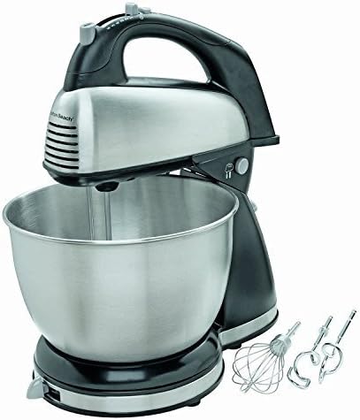 New! Hamilton Beach - 6-speed Classic Hand/stand Mixer - Stainless-steel/black by Electric California