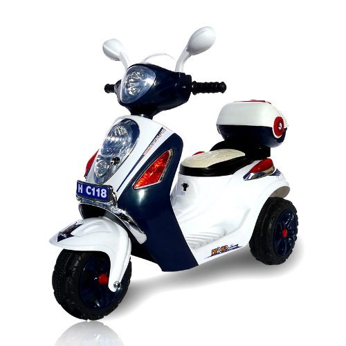 Preisvergleich Produktbild Kinder Elektroroller C118 für Ihre Kids Elektro Kinderroller Kinderfahrzeug (dunkelblau)