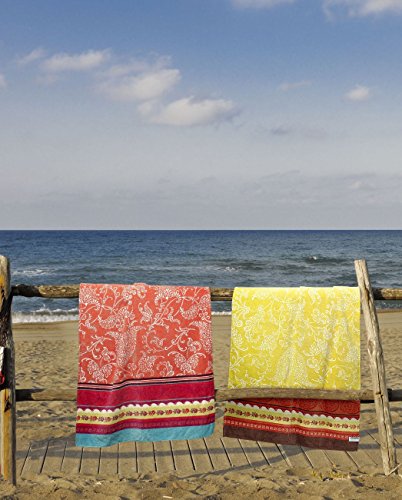 NEU 2017 bassetti Strandtuch beach towel Portofino V1 rot 90×180 cm samt weich - 2
