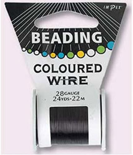 Impex 28 Gauge Copper Beading Wire 22m Black - each