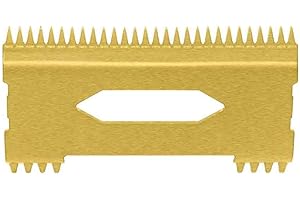 GAMMAPIU' Gamma+ Alpha Gold Lame de coupe à dents profondes pour salon de coiffure