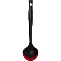 Le Creuset Mestolo Bimateriale Rosso Ciliegia – Testa In Nylon E Silicone, Adatto A Pentole Antiaderenti, Lavabile In Lavastoviglie