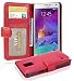 Produktbild Samsung Galaxy NOTE 4 Hülle in ROT von Cadorabo - Handyhülle mit 3 Kartenfächer für Galaxy NOTE 4 Case Cover Schutzhülle Etui Tasche Book Klapp Style in INFERNO ROT