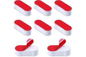 KNR HARMONY Tampons Abattant WC 8 Pièces Patins Pare-chocs de Siège de Toilette Patins pour Abattant de Toilette pour Maison Hôtel Restaurant