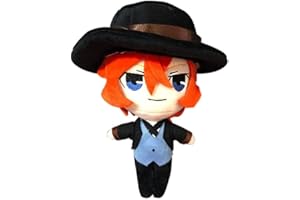 NUWIND Pluszowe figurki anime, lalka, Dazai Osamu Nakahara Chuuya Ryunosuke Akutagawa, pluszowa figurka, miękka dekoracja, prezent, rekwizyty do cosplay, Nakahara Chuuya