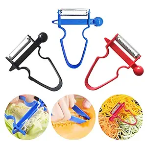 KACOOL Plastic Trio Swiss Peeler Vegetable Peelers - Set of 3