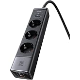 Mcdodo CH-0620 6 In 1 Gan 30W Fast Chrger 2C1A Eu Plug, Siyah