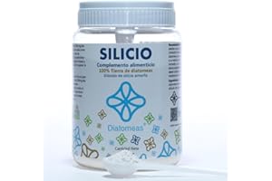 Tierra de Diatomeas Consumo Humano 400g | Grado Alimenticio, Apto +12 Años | Contiene cucharilla medidora | Envase para más de 3 meses tomando 3 g por día | Marca Diatomeas - 8437019958107