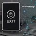 Produktbild Push Touch Sensor Exit-Taste Sicherheits Access Control System Tür Exit Freigabetaste Mit LED-Anzeige Licht Für Home Office (Farbe: Schwarz)