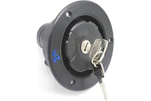 DIOCHE Remplissage de Pont D'eau de Bateau, Bouchon de Remplissage D'eau étanche Verrouillable D'entrée D'eau Douce avec 2 Clés pour Camping-car de Caravane de RV